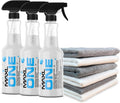 MAXLONE ™ Car Spray with Triphene® Technology, Quick Spray & Wipe All Purpose Waterless Detailer Clean, Shine, Protect Paint, Glass, Wheels, Trim Without Pre-Washing (3, 20oz w 6 Micro Fiber Cloth)