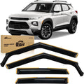 Nilight Durable in Channel Rain Guards for Chevrolet/Chevy Trailblazer 2021 2022 2023 2025 Window Deflectors,Vent Window Visors-4pcs