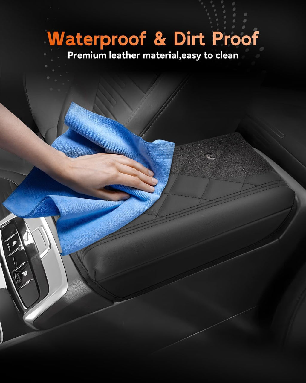 CDEFG for 2022-2025 Hyundai Santa Cruz Center Console Cover Armrest Box Cover for Santa Cruz Pickup (SE, SEL, SEL Activity, XRT, Limited) 2022 2023 2024 2025 Accessories Console Arm Rest Protector