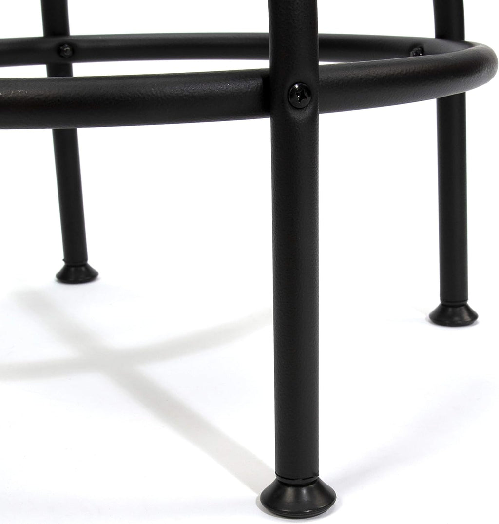 Craftsman Adjustable Height Work Shop Stool, 29 to 34-inches Tall, Rip-Resistant Padded Vinyl Seat, 300-lb Capacity, 360-degree Footrest, Non-Marring Feet