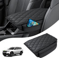 Autorder Center Console Cover for 2021-2025 2026 Jeep Grand Cherokee L Accessories Armrest Cushion Cover Nappa Leather Middle Console Covers Grand Cherokee L Console Cushion Pad Anti-Scratch