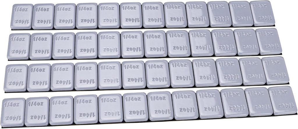 YIZBAP Wheel Weights Gray 1/4oz, 72 oz/Box, 288pcs, with Strong Black Adhesive. 0.25 Ounce Stick on Wheel Weights for Cars, Trucks, SUVs, Motorcycle and Others