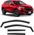 Voron Glass in-Channel Extra Durable Rain Guards for Buick Encore GX 2020-2025, Window Deflectors, Vent Window Visors, 4 Pieces - 200703