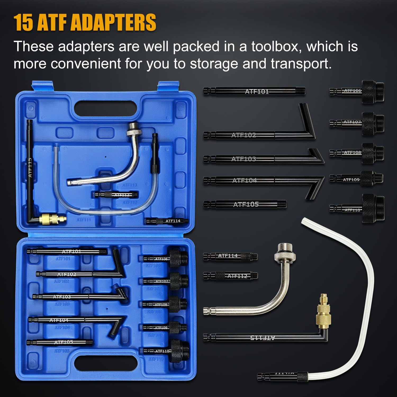 Transmission Fluid Transfer Pump Kit, 10L Pneumatic Fluid Extractor and Dispenser Tool with Adapter for ATF Fill, Gear Oil Refill, Differential Oil, Garage and Shop Fluid Evacuator and Filler