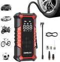 GOOLOO A6 Gear Tire Inflator Portable Air Compressor, 160 PSI Cordless Tire Inflator with Digital Pressure Gauge ＆LED Light, Air Pump for Car Tires, Bike, Motorcycle, Balls