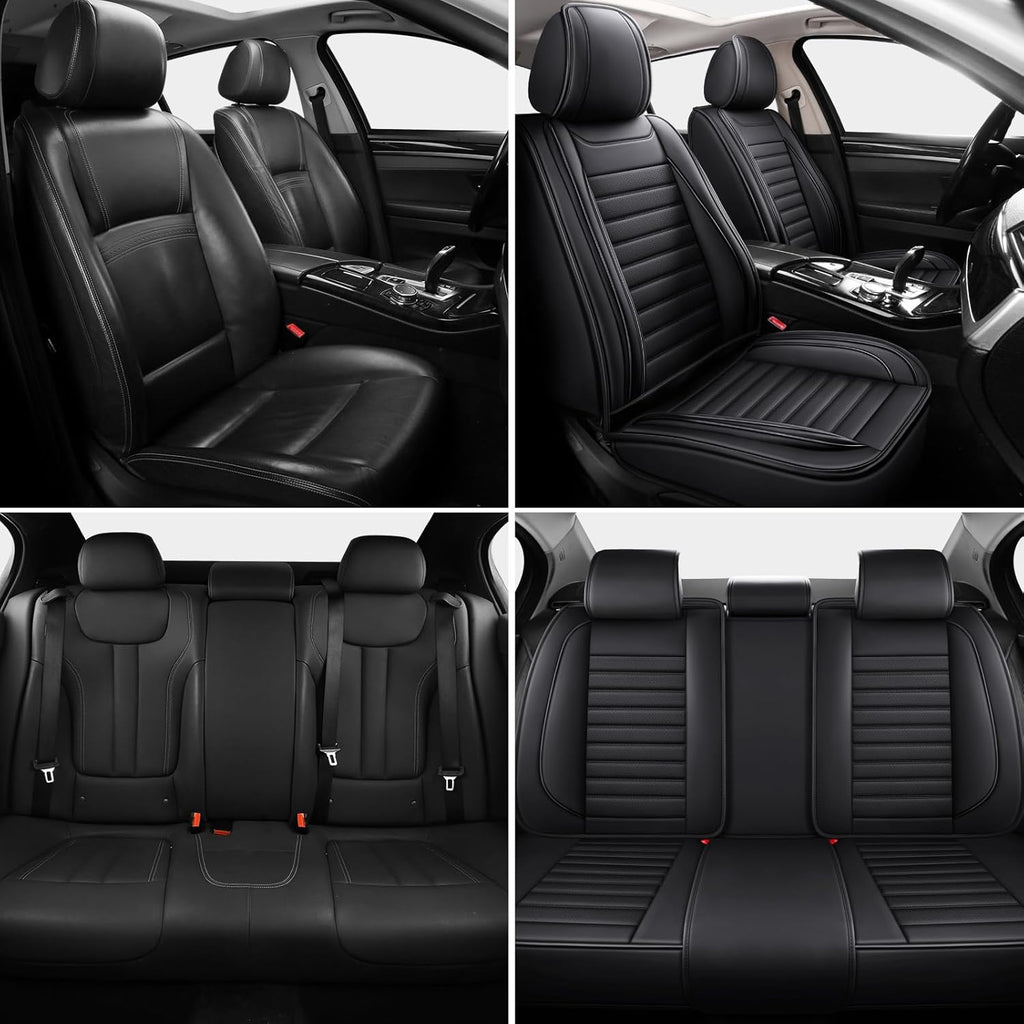 Car Seat Covers,Car Seat Protector Waterproof,Seat Covers Full Set, Car Seat Protectors,Automotive Seat Covers Fit for Most Cars Black