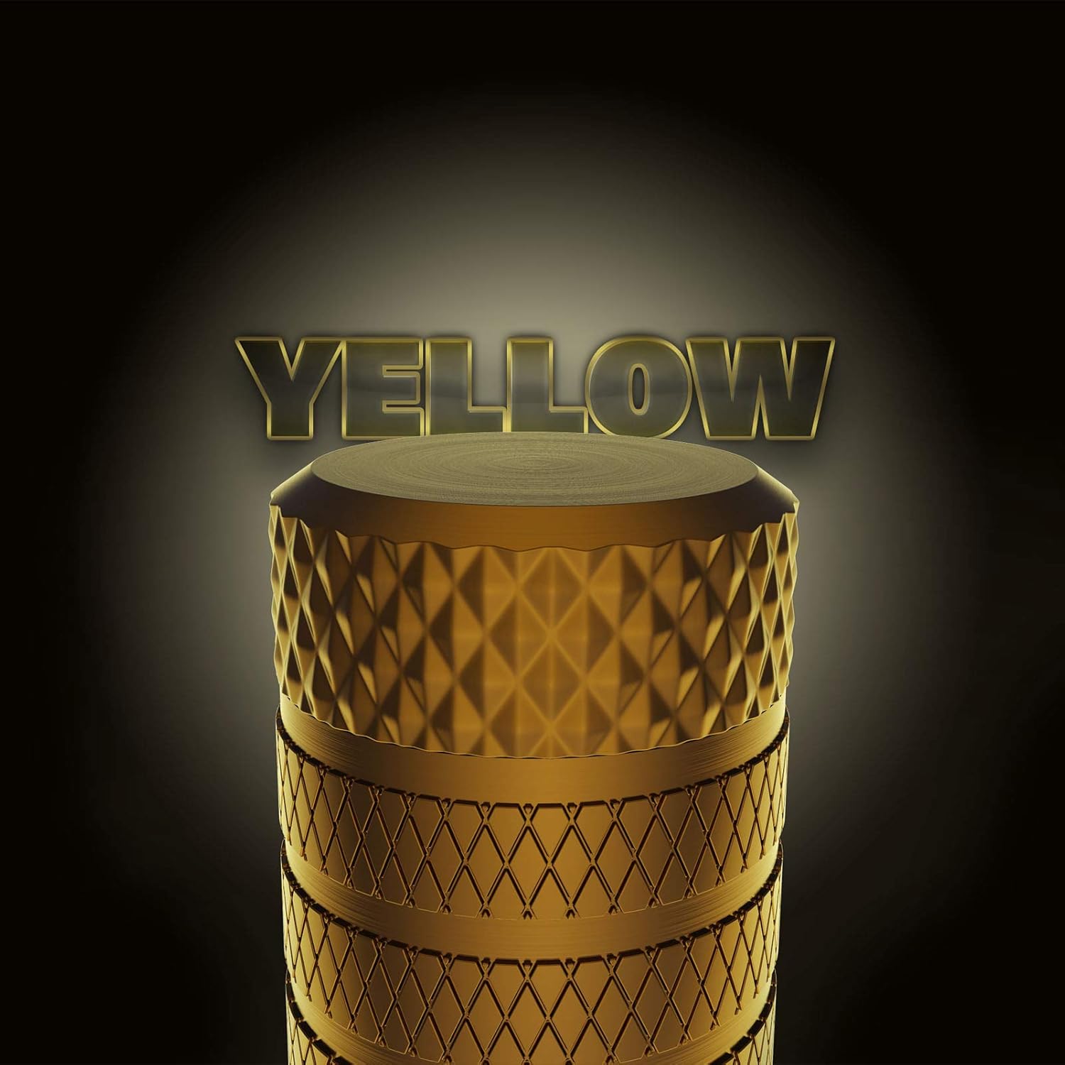 CKAuto Tire Valve Stem Caps, Golden Yellow, 4 pcs/Pack, Anodized Aluminum Tire Valve Cap Set, Corrosion Resistant, Universal Stem Covers for Cars Trucks Motorcycles SUVs and Bikes