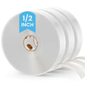 Butyl Tape White 1/2" x 30' x 1/8" RV Tape Sealant Waterproof, White Butyl Caulking Tape, Stretchable Butyl Sealant Tape Headlight Sealant Putty Tape EPDM Auto RV Window Sealant, 3Rolls