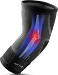 APOYO Elbow Brace for Tendonitis and Tennis Elbow, Compression Sleeve for Arthritis, Workouts, Reduce Joint Pain During Fitness Activity (Large)