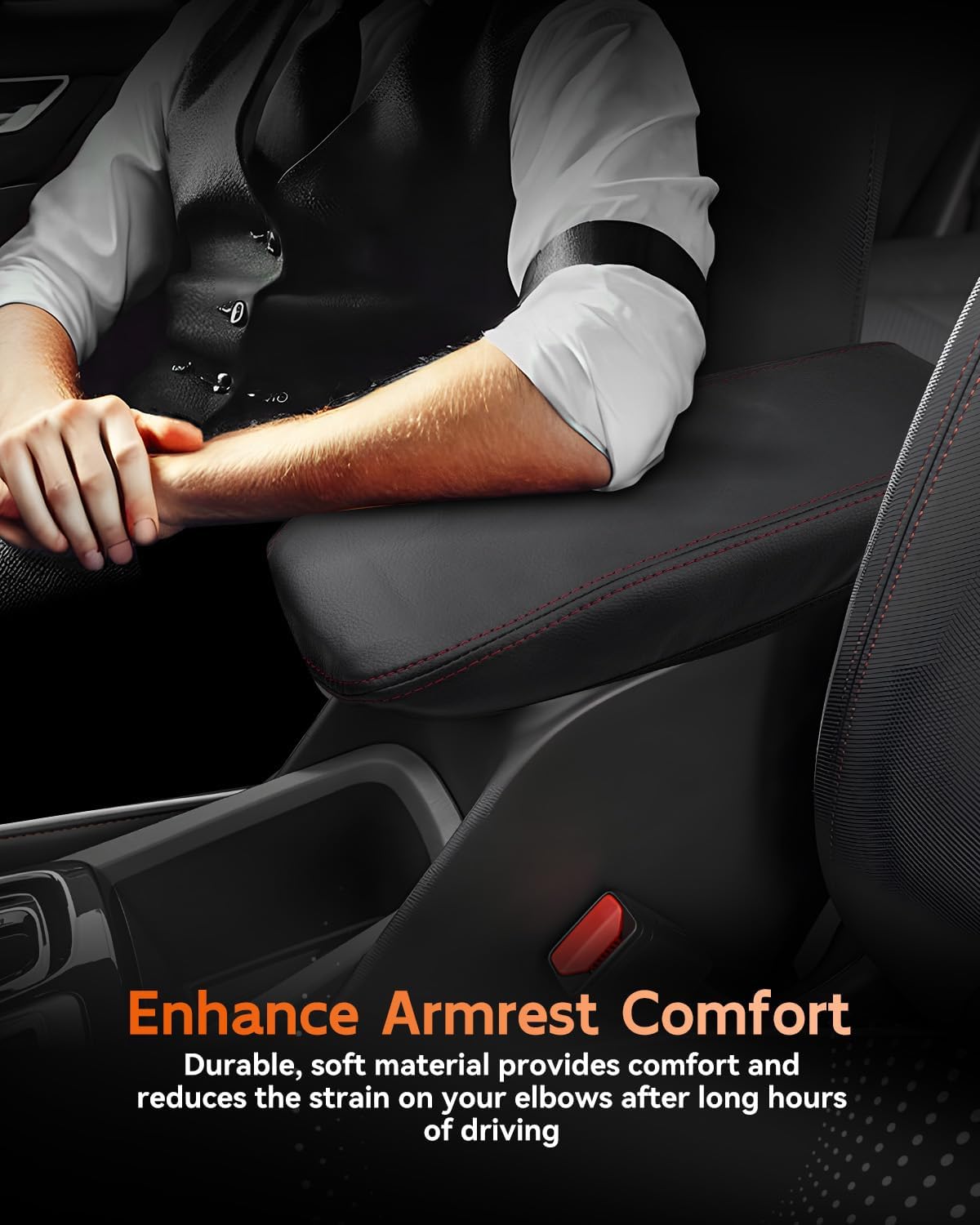 CDEFG for Chevrolet Trailblazer 2021-2025 2026 Center Console Cover Armrest Box Cover for Chevy Trailblazer (LS, LT, Activ, RS) 2021 2022 2023 2024 2025 2026 Accessories Arm Rest Protector