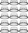 Viugreum High Bay LED Shop Lights, 300W UFO LED High Bay Light 30,000LM 120V LED High Bay Lights 5000K Daylight, Alternative to 1300W MH/HPS for Garage Workshop Barn Factory Warehouse - 15 Pack