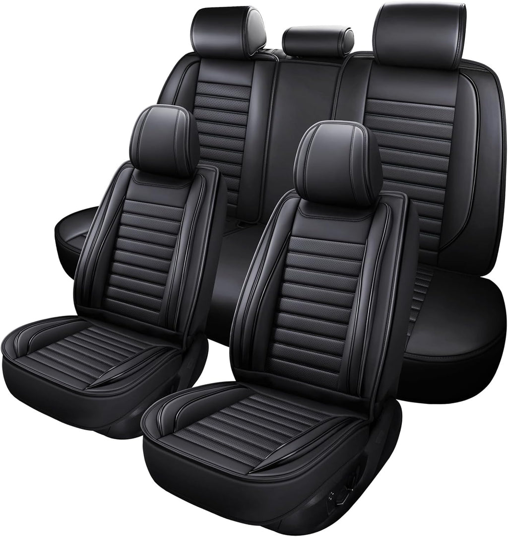Car Seat Covers,Car Seat Protector Waterproof,Seat Covers Full Set, Car Seat Protectors,Automotive Seat Covers Fit for Most Cars Black