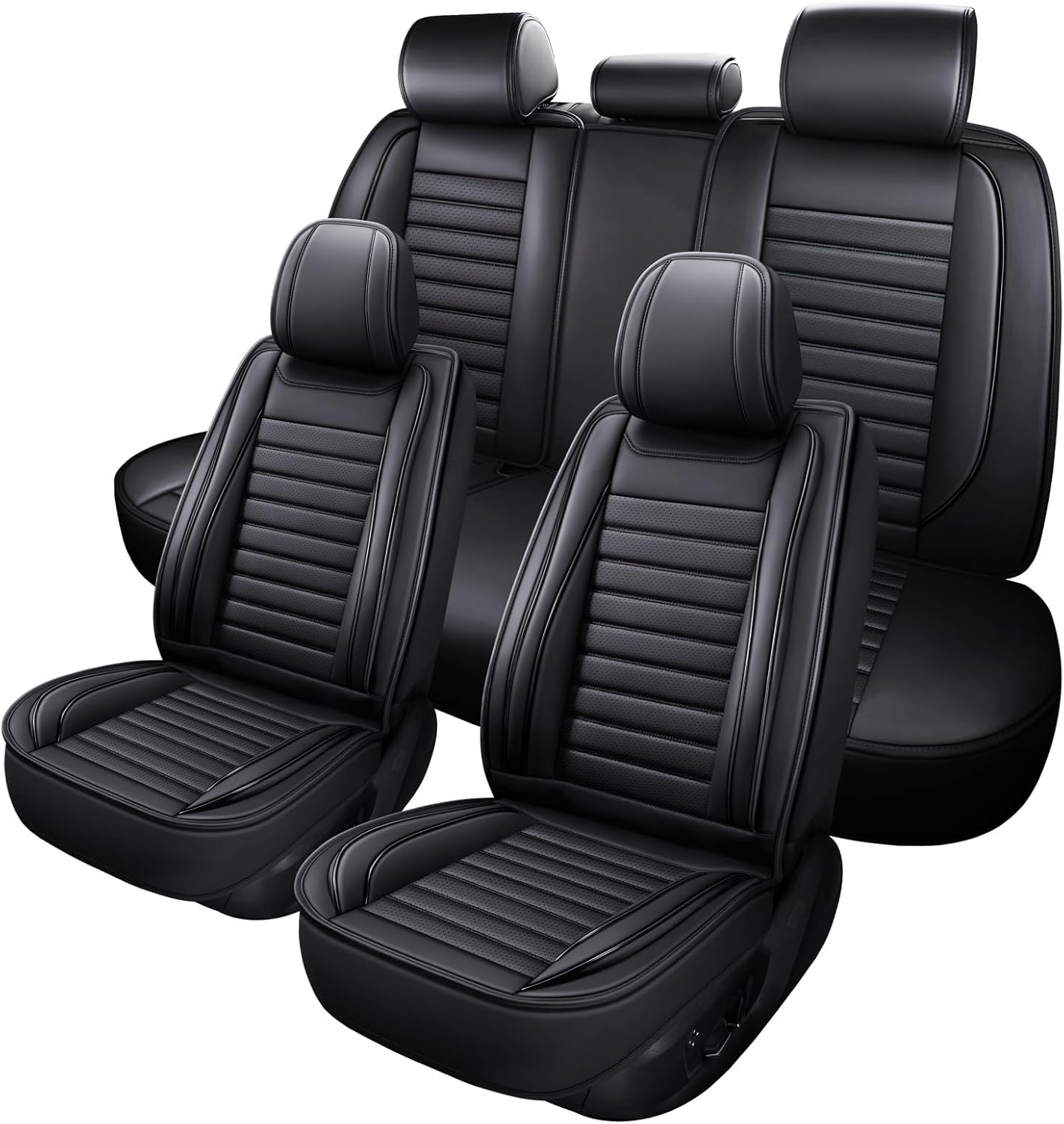 Car Seat Covers,Car Seat Protector Waterproof,Seat Covers Full Set, Car Seat Protectors,Automotive Seat Covers Fit for Most Cars Black