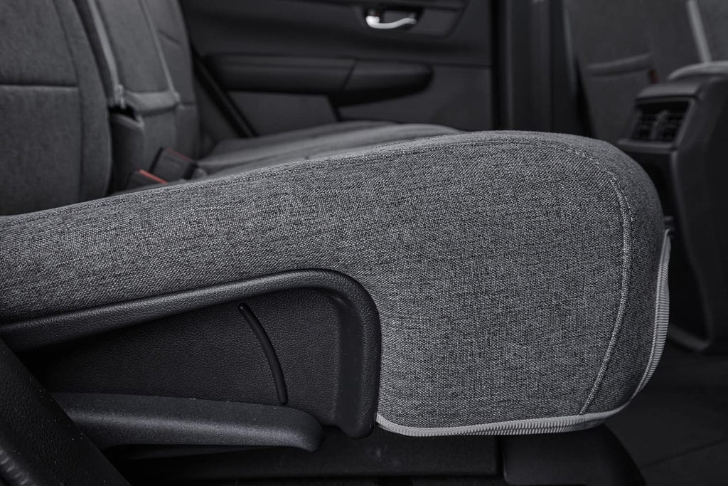 coverdream CRV Seat Covers Custom Fit for 2023 2024 2025 2026 Honda CR-V LX,EX,EX-L,Sport Series,Hybrid,Fully Covered,Airbag Compatible,UV Resistant Polyester Seat Protector(Full Set,Gray)