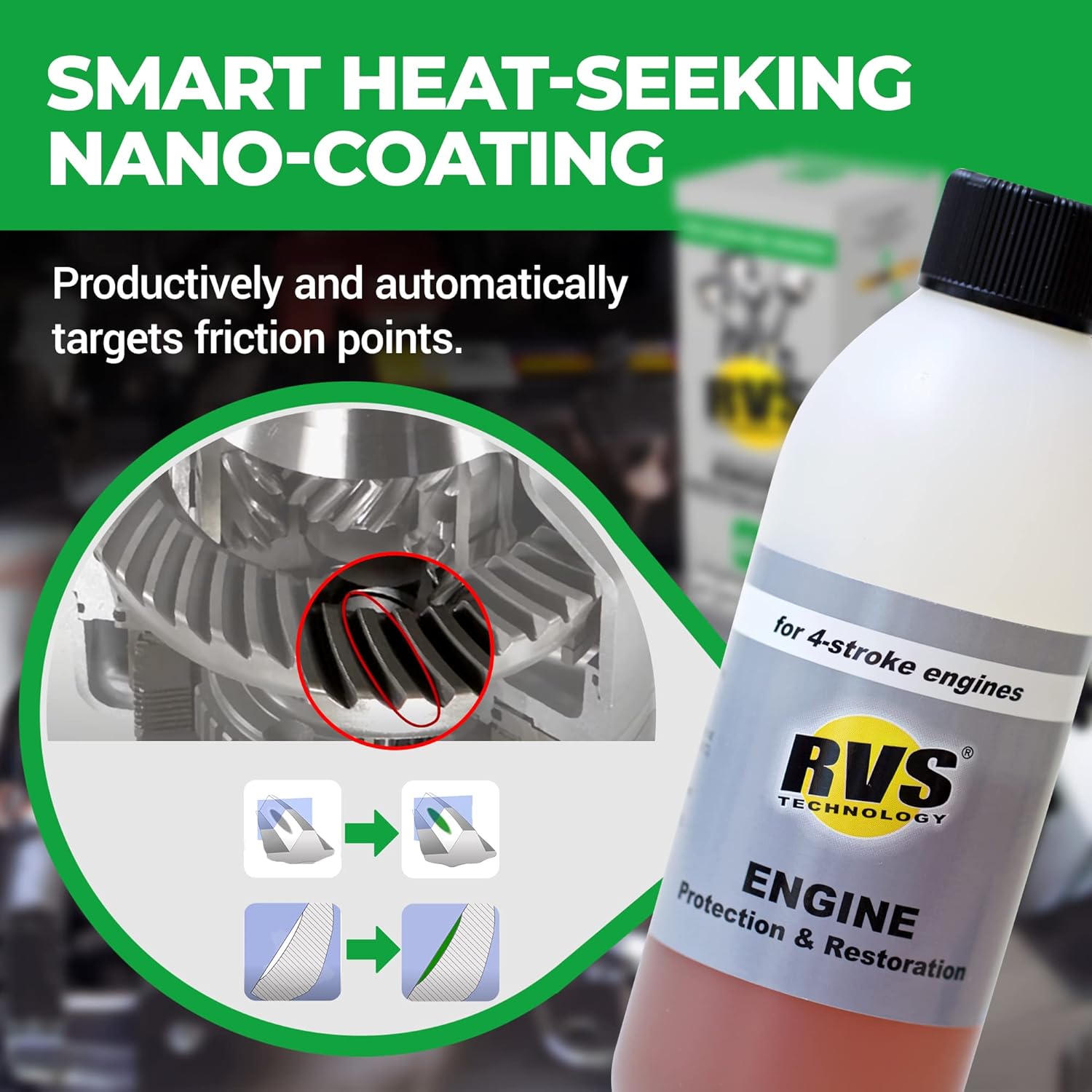 G6 Engine oil Treatment; For Gasoline Engines with a Motor oil capacity up to 6 quarts; Save fuel, Boost Power and Safely Restore and protect your Car, Truck, and all other engines