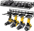 UNITEDPOWER Wall Mounted Power Tool Organizer Holder, Heavy Duty Utility Storage Rack for Battery Powered Hand Tools, Cordless Drill Rack, Workshop, Shed, Garage, Home