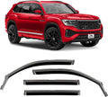 Voron Glass in-Channel Extra Durable Rain Guards for Volkswagen Atlas 2018-2025, Window Deflectors, Vent Window Visors, 4 Pieces - 200256