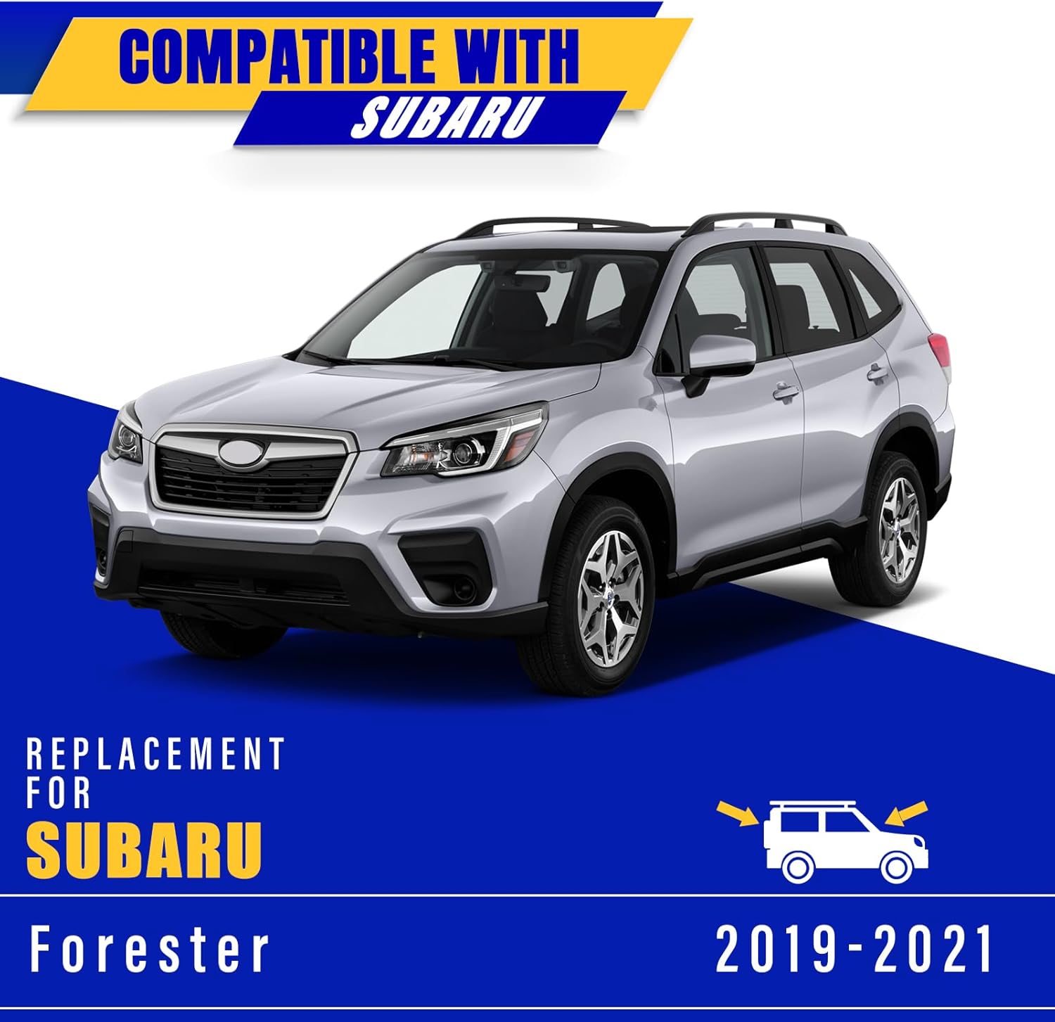 3 wipers Replacement for 2019-2023 2024 Subaru Forester, Windshield Wiper Blades Original Equipment Replacement - 26"/17"/14" (Set of 3)
