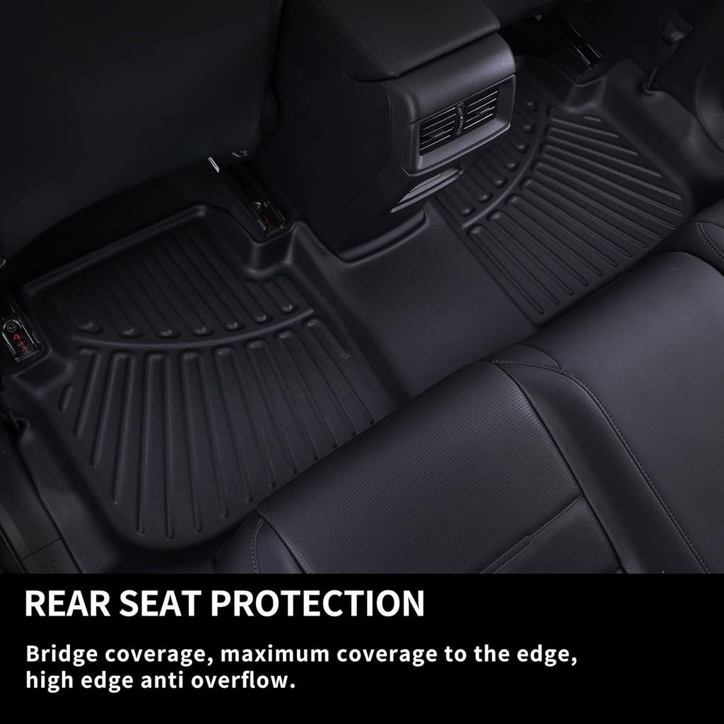 Floor Mats & Cargo Liner for 2024 2025 Mazda CX-90 CX90 PHEV 6&7 Seats（Not Suitable for 8 Seats） TPE All Weather Protection 3 Rows Car Floor Liners & Trunk mat for CX 90