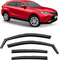 Voron Glass in-Channel Extra Durable Rain Guards for Toyota Venza 2021-2025, Window Deflectors, Vent Window Visors, 4 Pieces - 200683