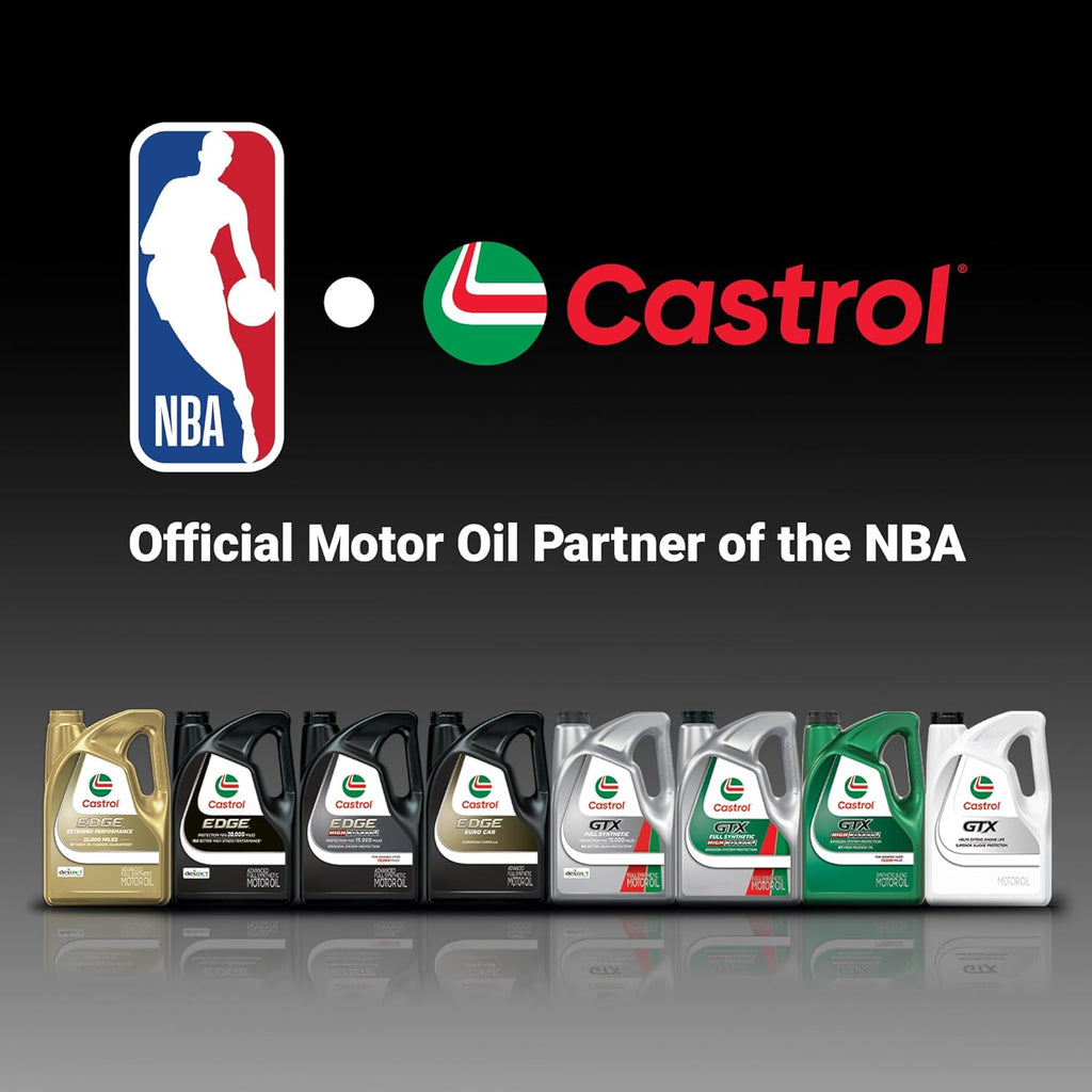 Castrol EDGE Euro 5W-30 A3/B4 European Advanced Full Synthetic Motor Oil, 1 Quart, Pack of 6