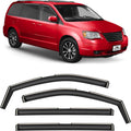 Voron Glass in-Channel Extra Durable Rain Guards for Chrysler Town and Country 2008-2016, Window Deflectors, Vent Window Visors, 4 Pieces - 200909