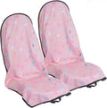 Car Seat Cover Protector Front Seats,for Gym Workout,Running,Swimming,Beach and Hiking,Waterproof Sweat Towel Bucket Seat Covers for Cars SUV Trucks (Pink Marbling, 2Pcs)