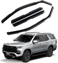 in Channel Rain Guards Fit for 2021 2022 2023 2024 2025 Chevrolet (Chevy) Tahoe/GMC Yukon/Cadillac Escalade, Durable Window Wind Deflectors, Smoke Tinted Vent Window Visors Shades, 4PCS