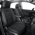 RISINGSTAR Terrain Seat Covers, fit for 2018-2024 GMC Terrain SUV with Rear Split Seats, Water Proof Faux Leather(Full Set, Black)
