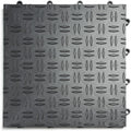 GarageTrac Diamond, Durable Interlocking Modular Garage Flooring Tile (12 Pack), Graphite