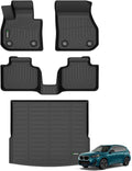 ANBINGO-Floor Mats & Cargo Liner Custom for BMW X1 2025 2024 2023 Full Set Car Floor Liners Fits BMW X1 All Weather Mats for X1 Accessories-Black