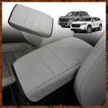 Muslogy Center Console Cover Compatible with 23 24 2025 2026 Honda CR-V Accessories CRV Hybrid LX EX EX-L Sport Touring Armrest Cover Lid Cushion Protector Vegan Leather Extra Soft(Gray/Gray Trim)