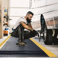 tonchean 3 x 7 FT Anti Fatigue Mats, Extra Thick 15/16" Ergonomic Standing Floor Mat Industrial Working Soft Sponge for Machinist Workshop Garage, Reducing Pressure