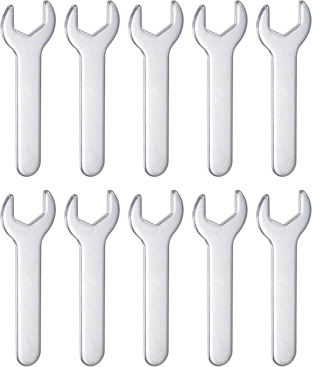 HARFINGTON 10pcs Small Wrench 13x70x2mm Metric U-Shaped Single Open Ended Spanner Super Thin Flat Head Galvanizing Wrench for Automotive Repair Furniture Assembly