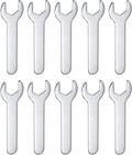 HARFINGTON 10pcs Small Wrench 13x70x2mm Metric U-Shaped Single Open Ended Spanner Super Thin Flat Head Galvanizing Wrench for Automotive Repair Furniture Assembly