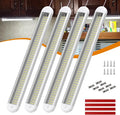 12V LED Interior Light Bar | 120LEDs 1800LM 8W DC 12 Volt led Strip Lights with ON/Off Switch RV Led Lights Interior for Camper Truck Van RV Trailer Cargo Lights Fixture Motorhome (4Pack)