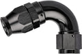 EVIL ENERGY 12AN 120 Degree PTFE One Piece Full Flow End Hose Fitting Aluminum Black