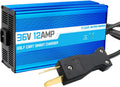 12 Amp 36 Volt Golf Cart Battery Charger for Yamaha EZGO (Lead-Acid) Club Car,12 Amp Smart Charger with Trickle Charge,Crowfoot Plug,36 Volt Golf cart Charger