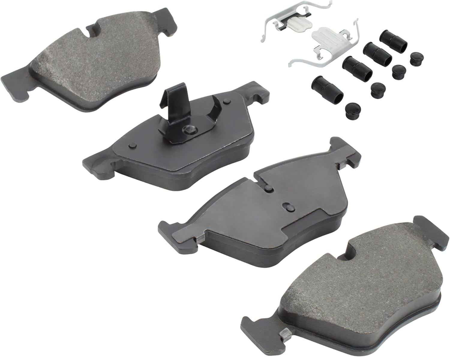 Premium Semi-Metallic Front Brake Pads (1001-1504M) Compatible with BMW 528i 2011-2016, BMW 528i xDrive 2012-2016