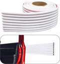 Rubber Bond Garage Wall Protectors - 4in x 12ft Strong Self-Adhesive Rubber Bumper Protectors for Garage Walls - Waterproof and Anti-Scratch Garage Wall Protector for Car Doors (White)