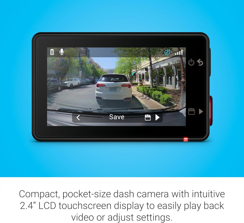 Garmin Dash Cam™ X310, Compact 4k Ultra HD Touchscreen Dash Cam with a 140-degree Field of View, Built in Clarity™ Polarizer, Voice Controlled, GPS, 2.4” Display, Automatic Recording