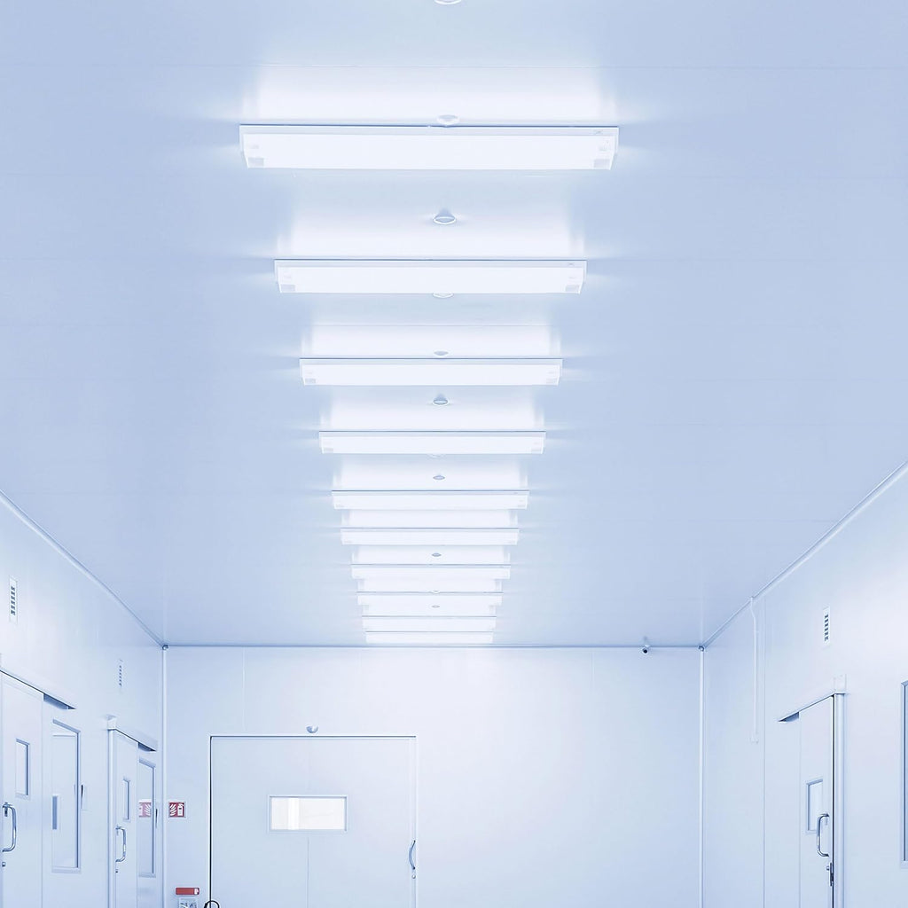 5PK 4FT LED Shop Light - Wraparound, Surface Mount, Office & Garage Ceiling Light