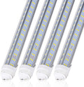 Generic 10 Pcs, 8ft R17D LED Tube Light, F96 t12 HO 8 Foot Led Bulbs, 96'' 8ft led Shop Light, 100-277V Input, 19000LM, Cold White 6000K, Clear Lens