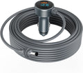 Starlink Mini Cable 12V-48V,Starlink Mini Car Adapter with Digital Display,Cigarette Lighter Adapter with USB C PD 40W& USB A 35W Ports for Trucks and Cars(16.4FT)