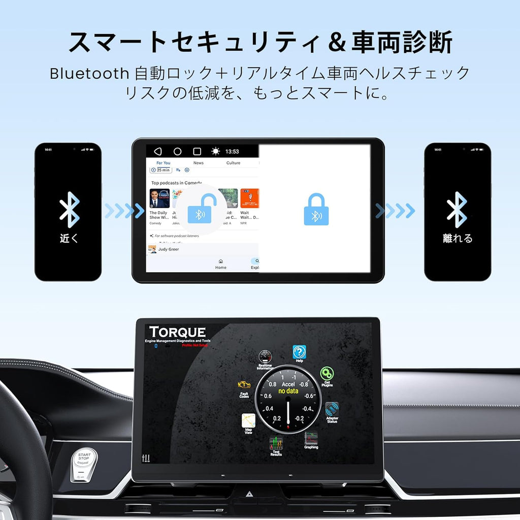 Ai Box Carplay/Android Auto Wireless Adapter, 4-in-1 Ai Box, Dual Bluetooth/WiFi, 2GB+16GB Upto 128GB, Plug & Play, for OEM Wired CarPlay AndroidAuto Stereo (CB4A-A2)