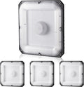 VEVOR 4 Pack LED Canopy Lights, 80W, 8800LM 5000K Daylight Commercial Industrial Outdoor Canopy Lights, 10.08"x10.08" Surface Mount Ceiling Lighting for Gas Station Warehouse Garage Street Shop, IP65