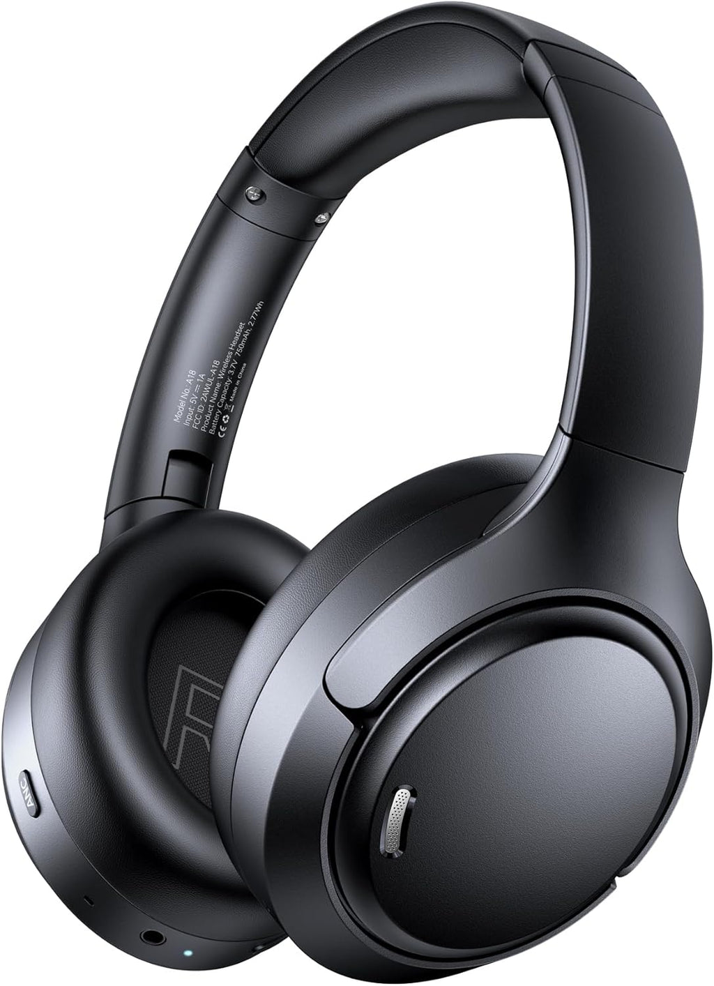 TAGRY Hybrid Active Noise Cancelling Bluetooth Headphones ENC Mic Clear Call Over Ear Headphones 120Hrs Playtime Wireless Earbuds with Hi-Res Audio Low Latency ANC Headset for Game Travel Office Home