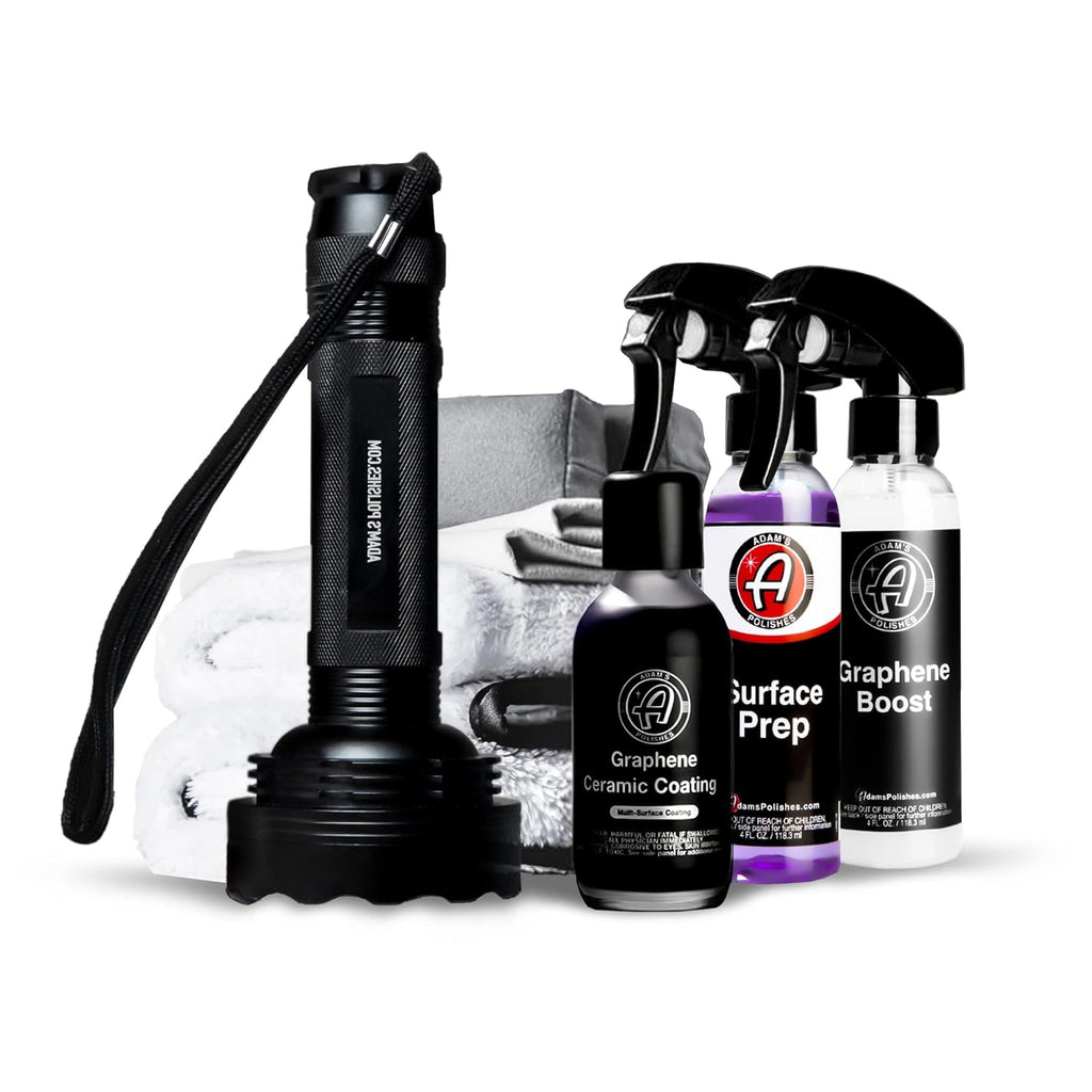 Adam's Polishes UV Graphene Ceramic Coating - 10H Ceramic Coating for Cars W/UV Glow Technology | 7+ Years of Protection | Apply After Car Wash Clay Bar Car Buffer Polisher | Boat RV Motorcycle