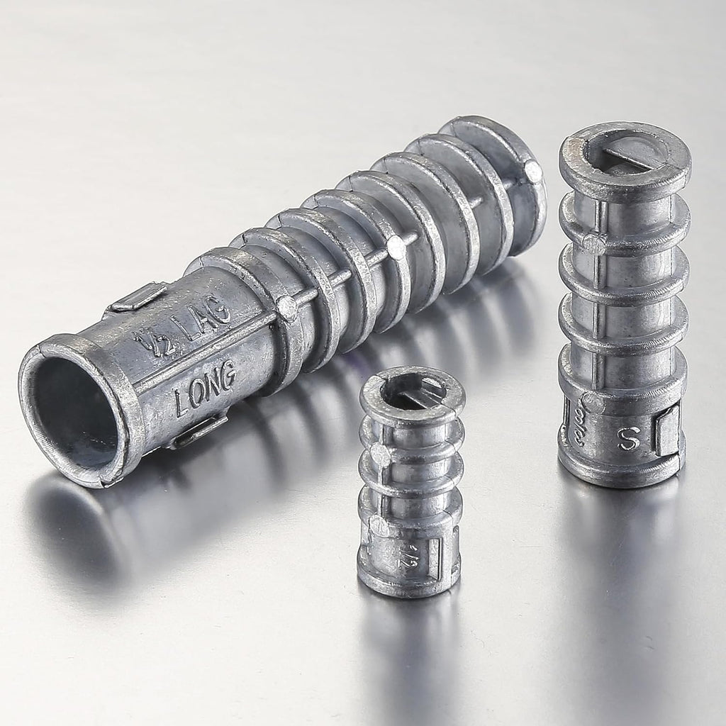 Wensilon(30pcs) 1/4 * 1 Lag Shield Anchor Long Zinc Alloy Bolts Concrete Anchors, Zinc Alloy Masonry Anchors Hole