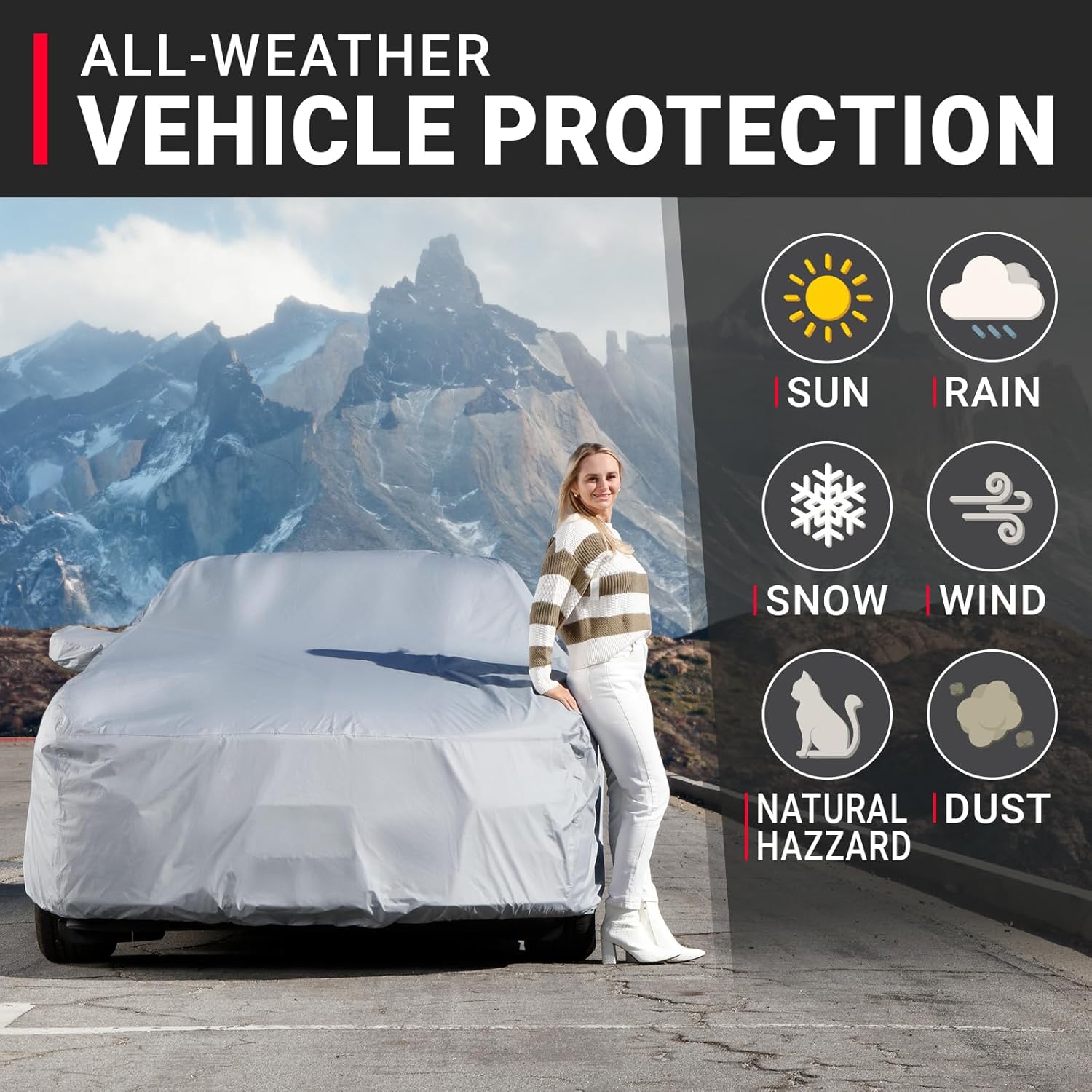 iCarCover Fits 1988-1997 Oldsmobile Cutlass Supreme Car Cover Automobiles Form-Fit Padded Full Exterior Waterproof Automobiles Protection Covers